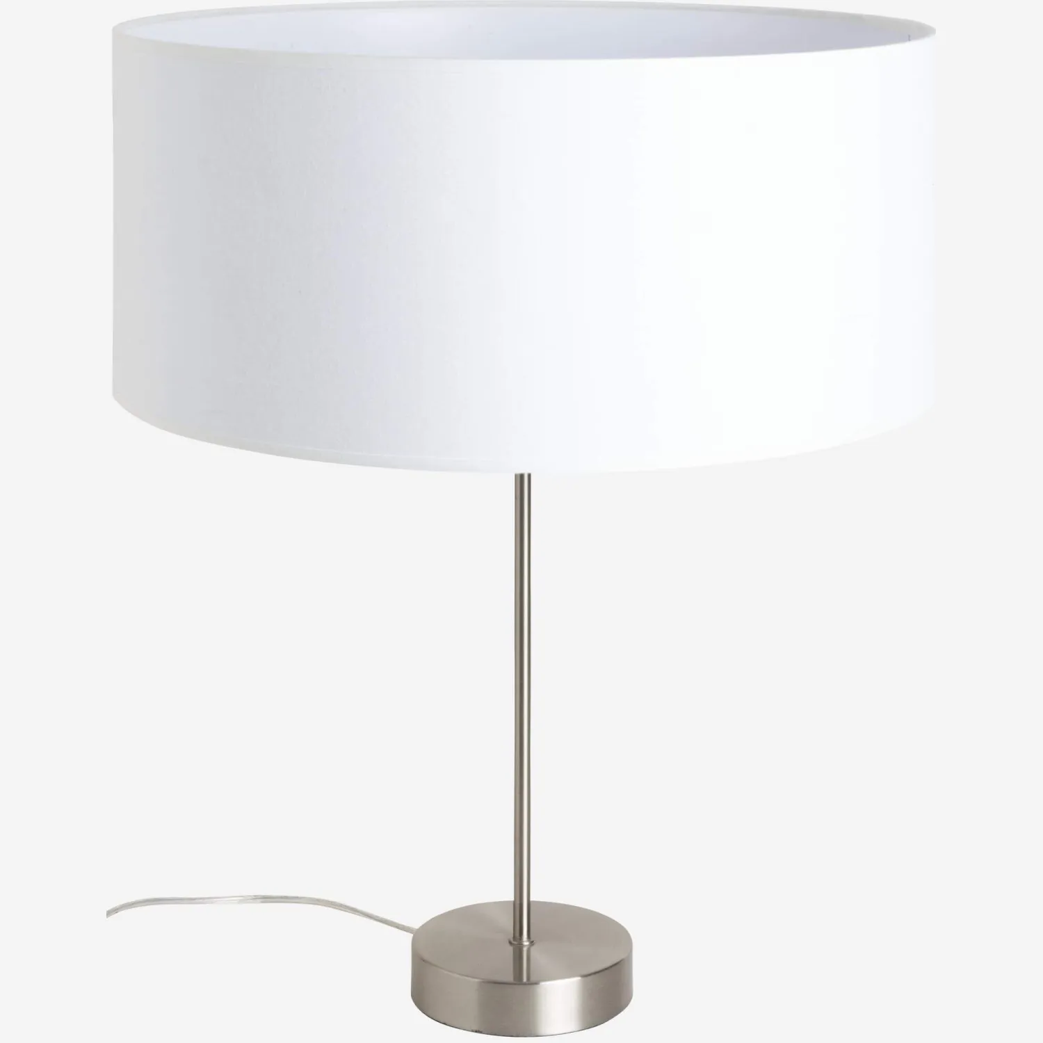 Pied de lampe en métal - 39,5 cm - Argenté