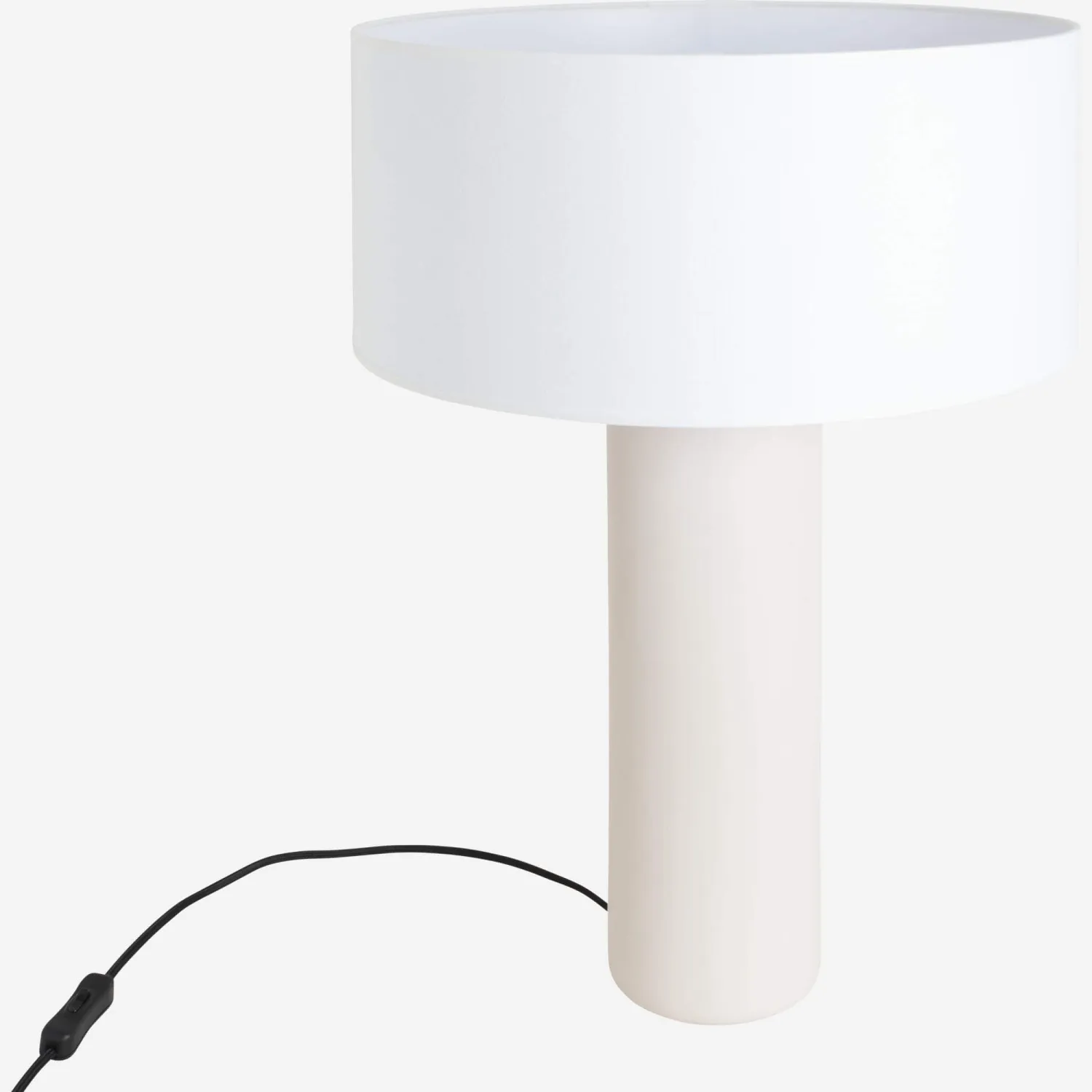 Pied de lampe en céramique - 36,5 cm - Blanc - Design by Chloé Le Cam