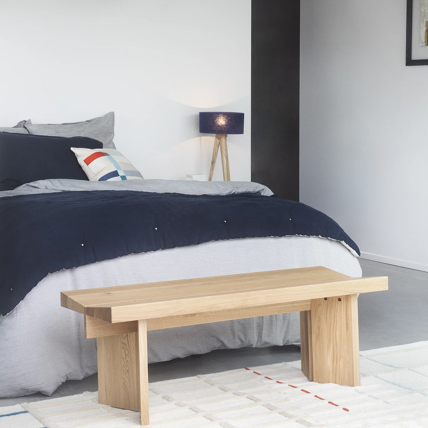 Bank aus Eiche - 130 cm - Design by Anthony Guerrée - 3