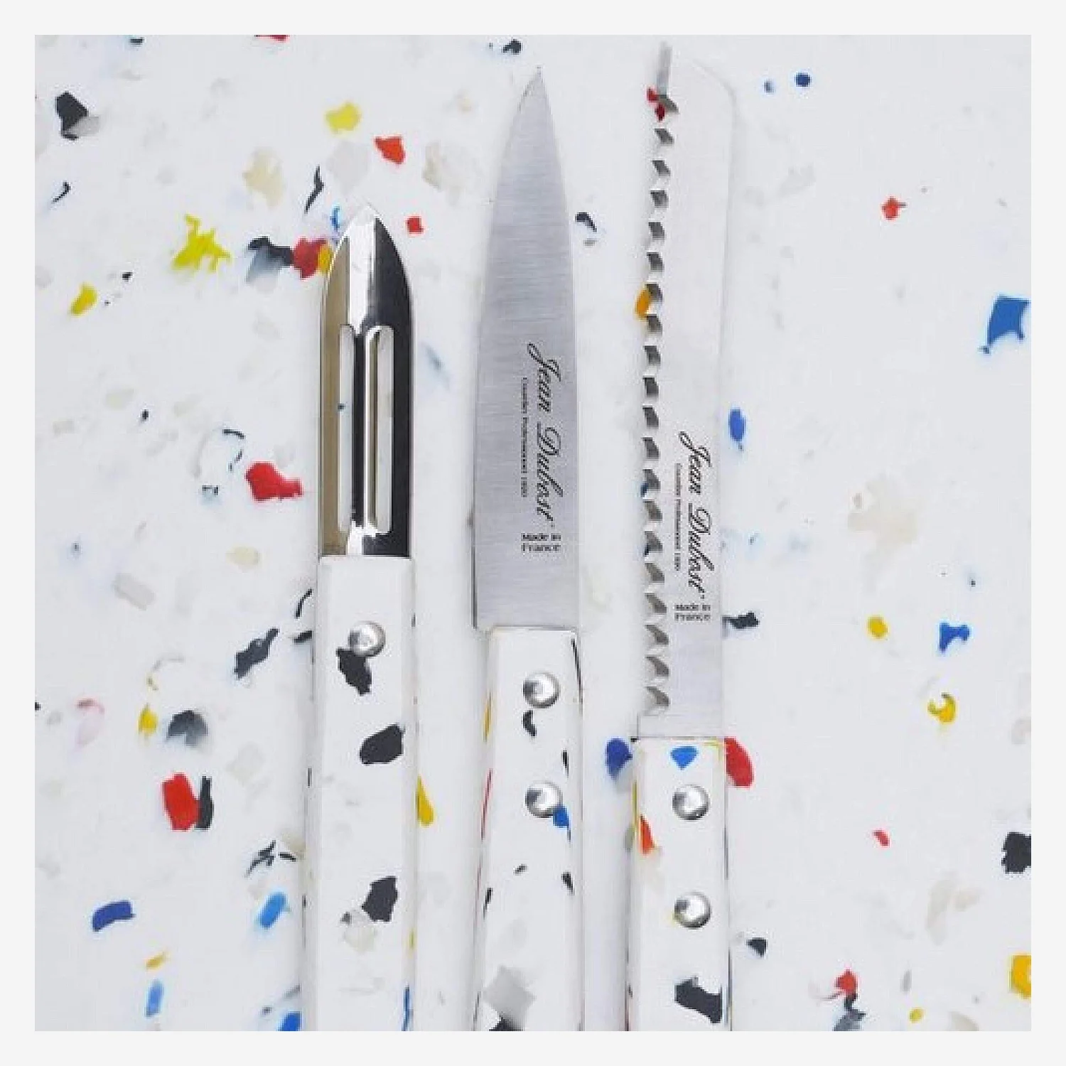 Set de 3 couteaux - Modèle Sense - Blanc - 5