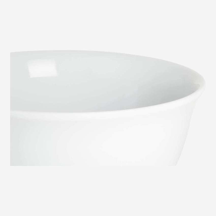 Mixing bowl in porcelain, white 23cm