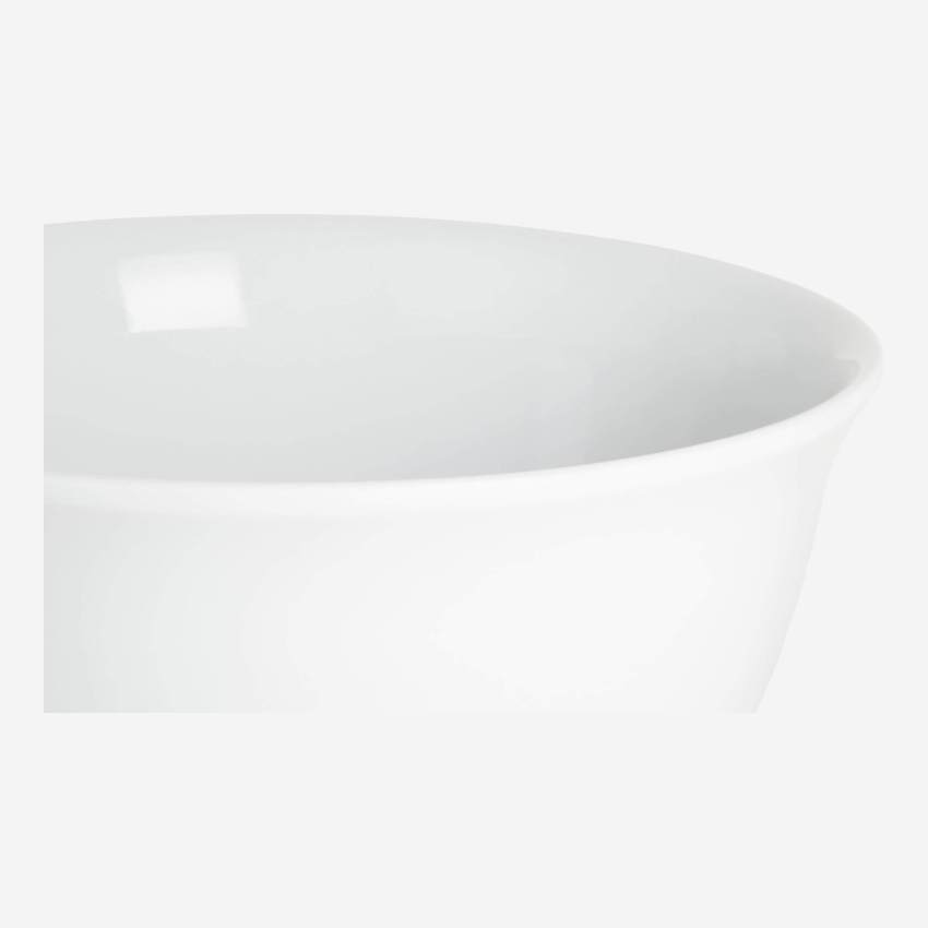 Mixing bowl in porcelain, white 18cm