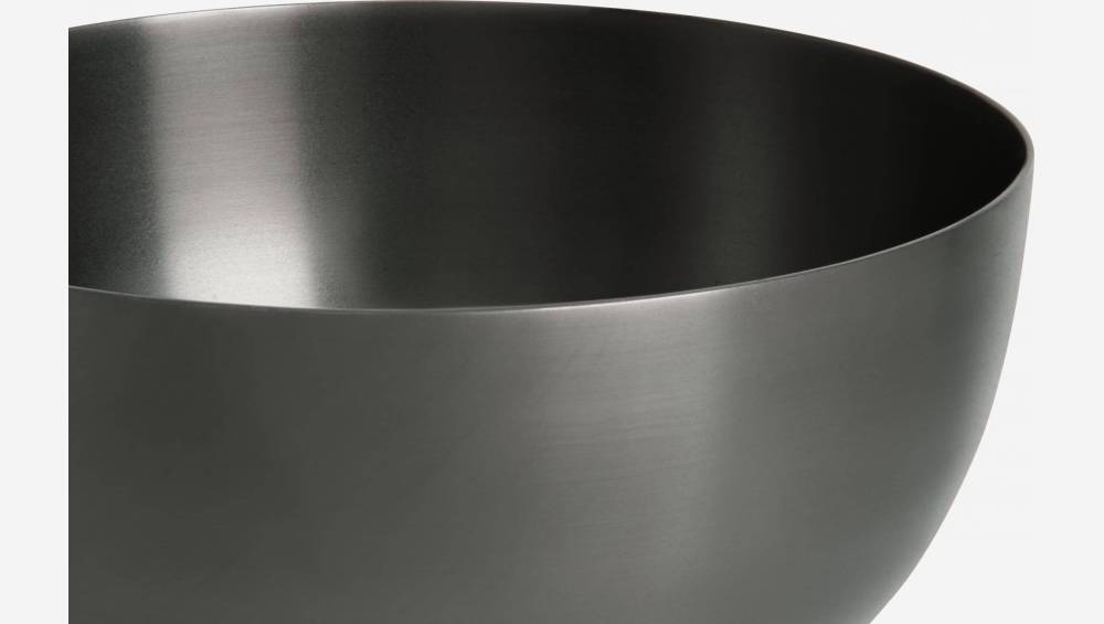 Bowl 12cm in stainless steel, black