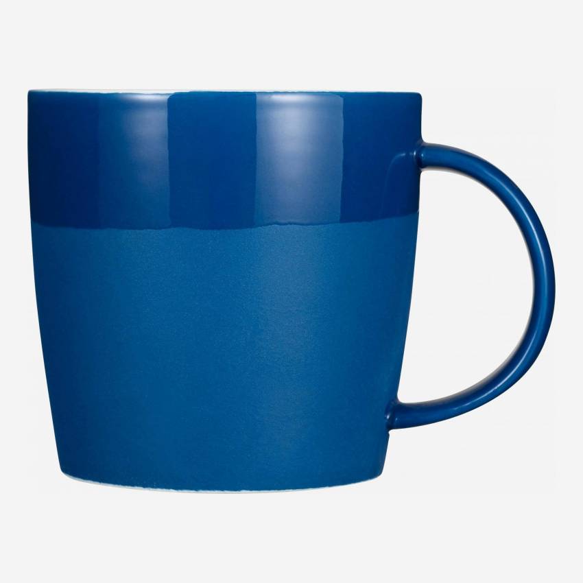 Mug en porcelaine bleu
