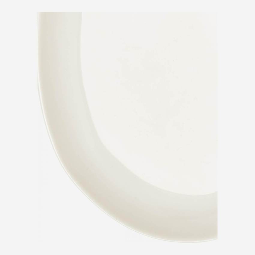 Plato de porcelana 18 cm - Blanco