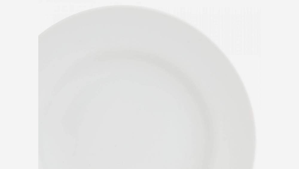 Assiette plate 28cm en porcelaine blanche