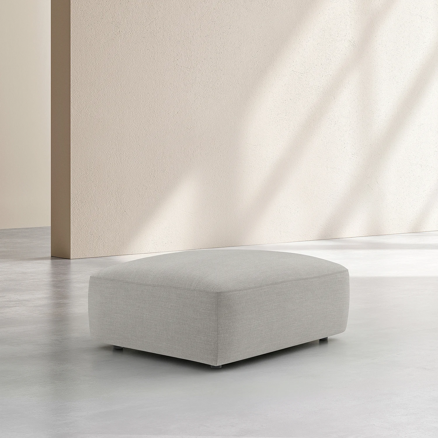 Repose-pied en tissu - Gris perle - 2