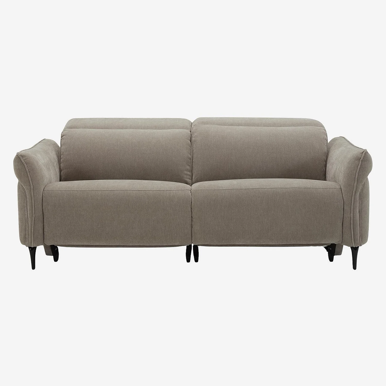 Relaxsofa elektrisch 3-Sitzer - Stoff - Taupe - 2