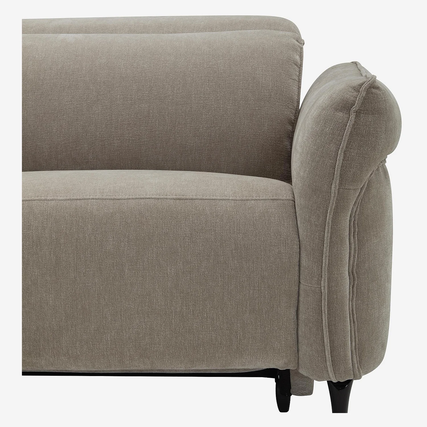 Relaxsofa elektrisch 3-Sitzer - Stoff - Taupe - 3