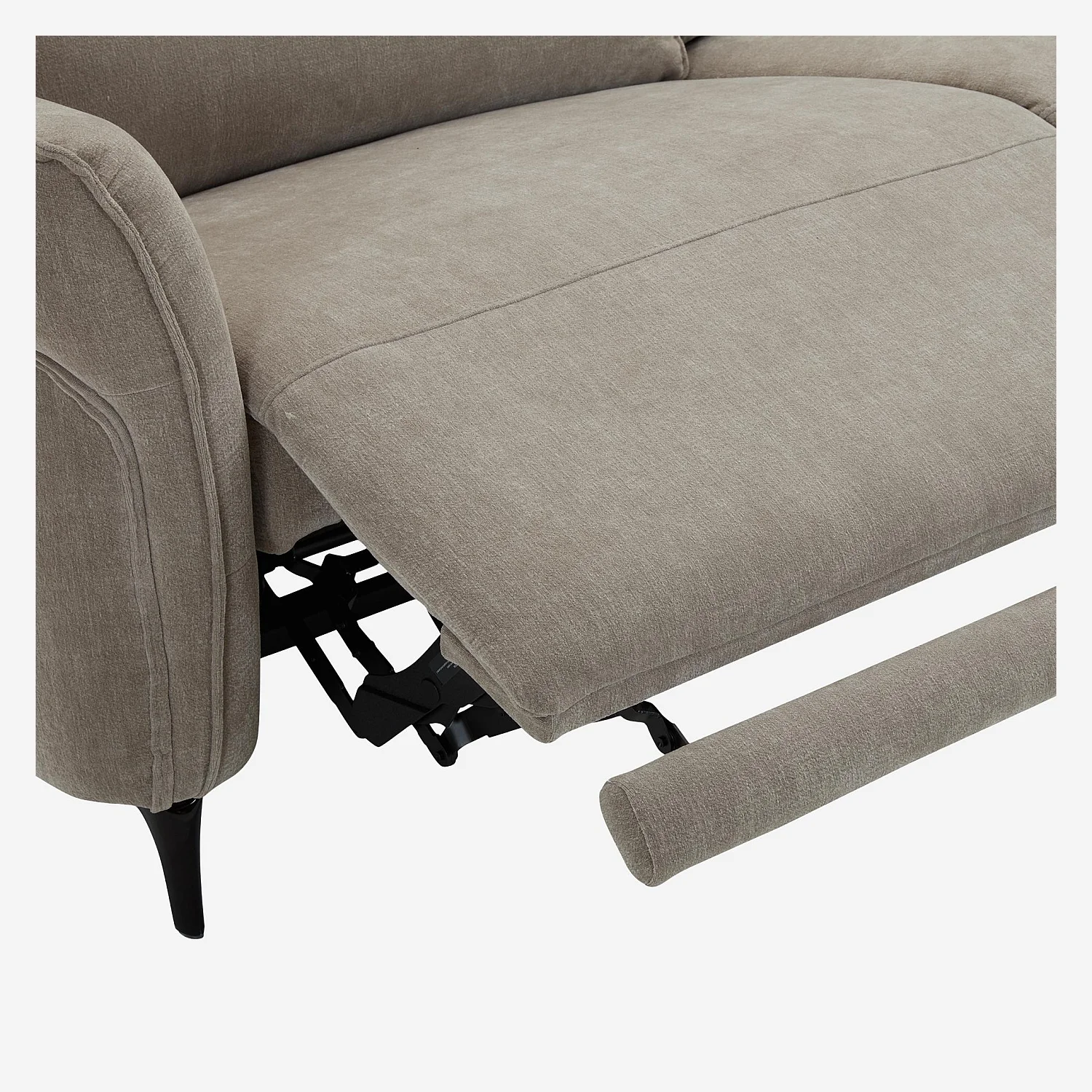 Relaxsofa elektrisch 3-Sitzer - Stoff - Taupe - 6