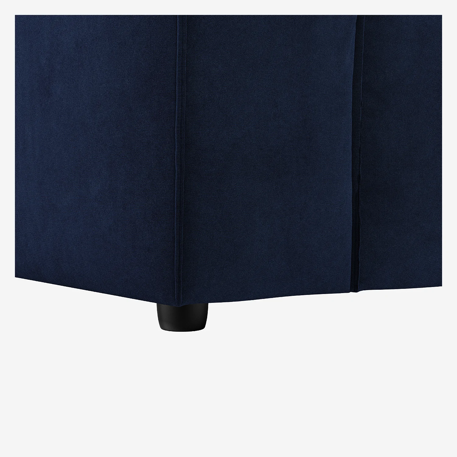 Canapé 3 places en velours - Bleu marine - 6