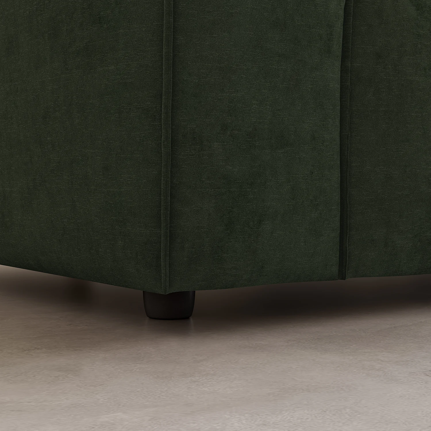 Canapé 3 places en velours - Vert kaki - 6