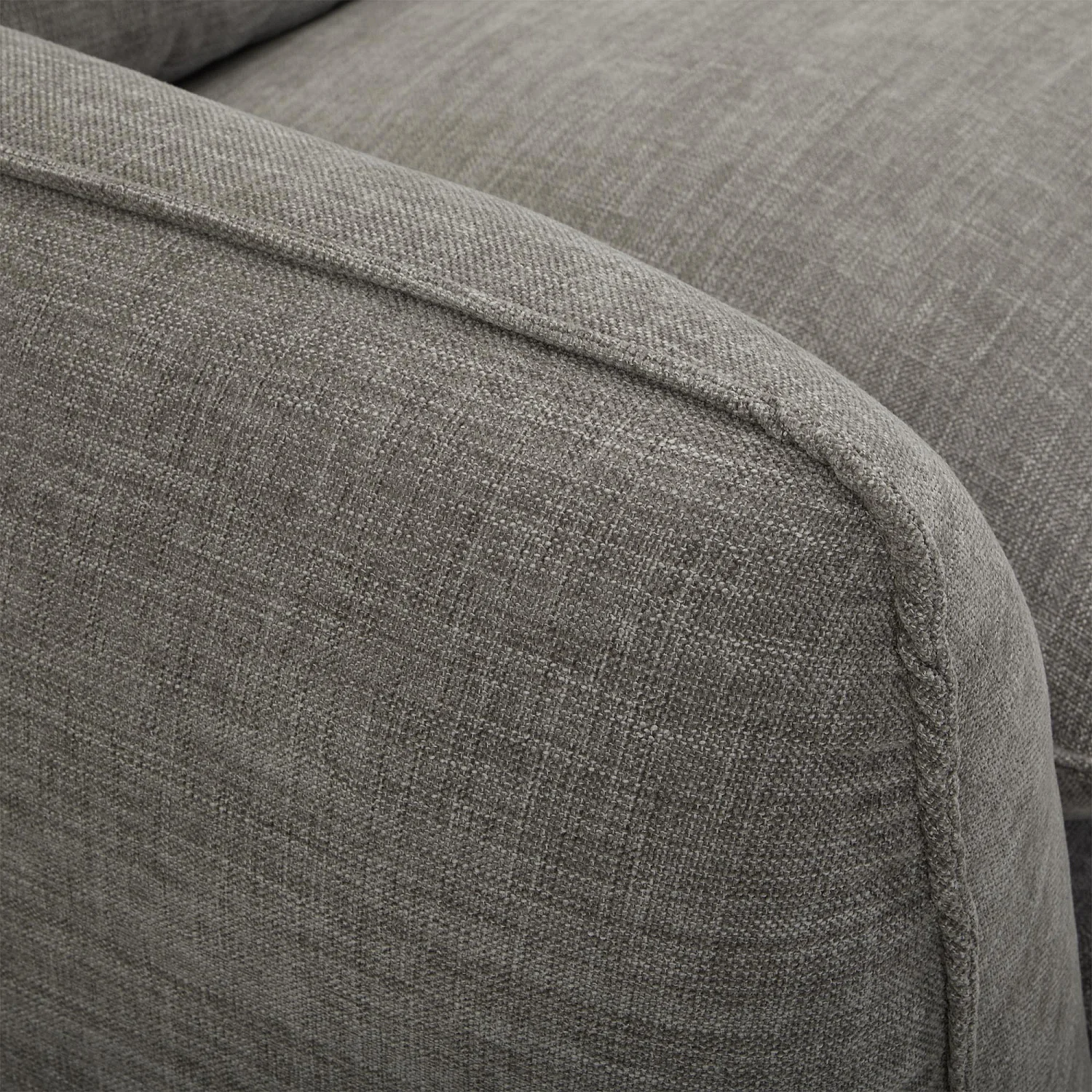 Sofa 4-Sitzer - Stoff - mit Federfüllung - Schiefergrau - 4