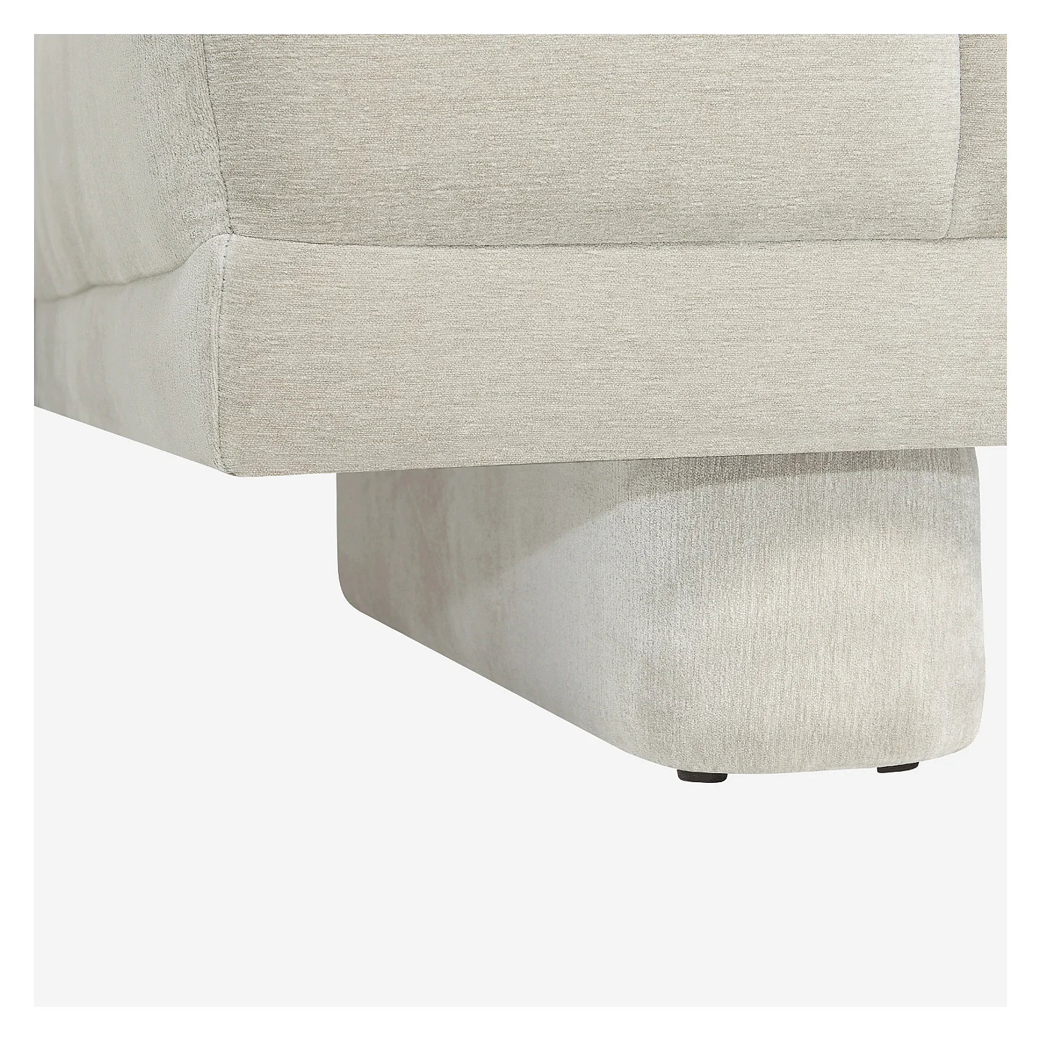 Canapé 3 places en tissu avec dossier avance-recule - Grège - 8