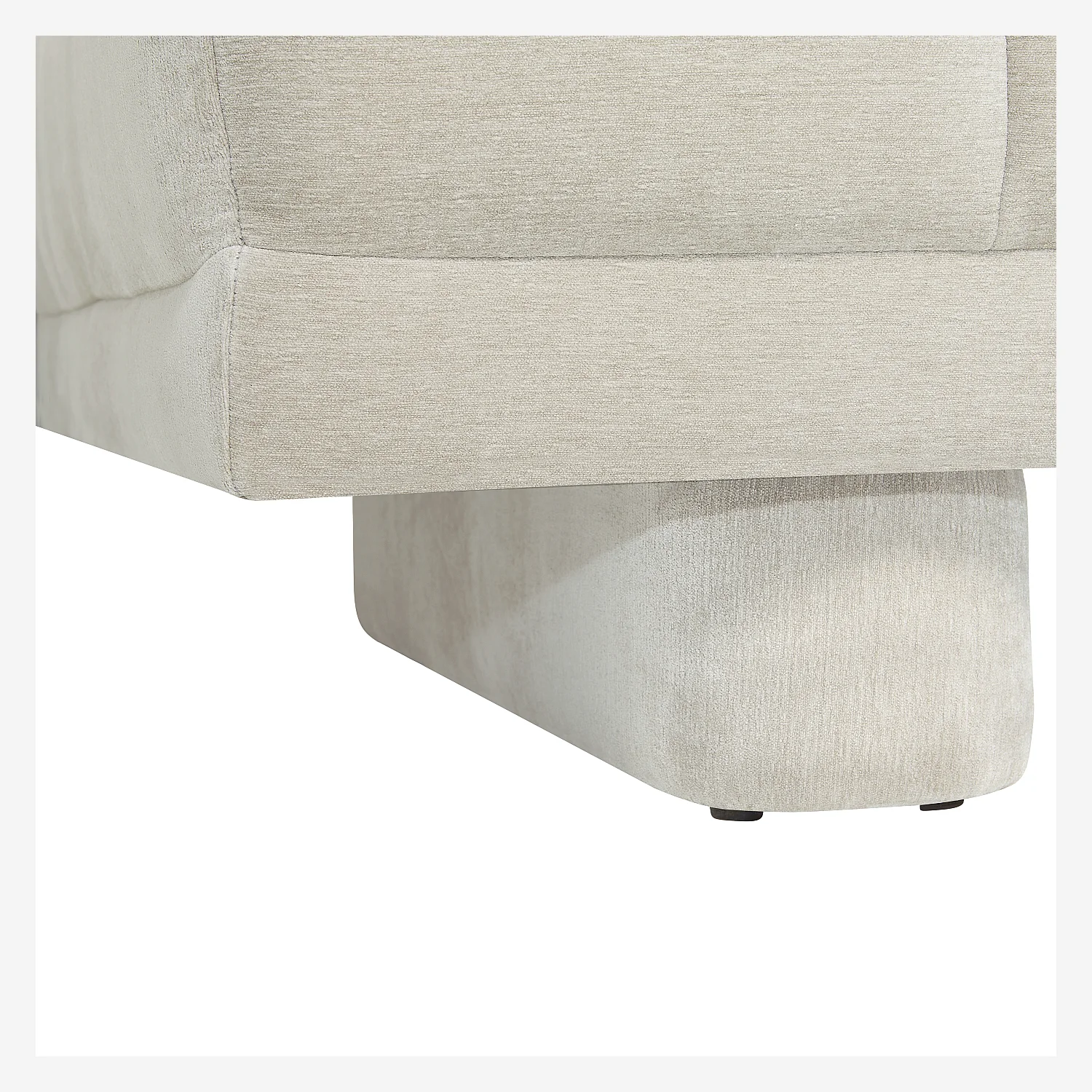 Canapé 3 places en tissu avec dossier avance-recule - Grège - 17