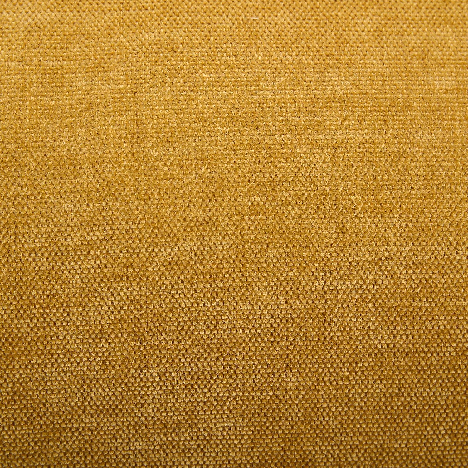 Fauteuil pivotant avec repose-pieds en tissu et métal chromé - Jaune ocre - 4