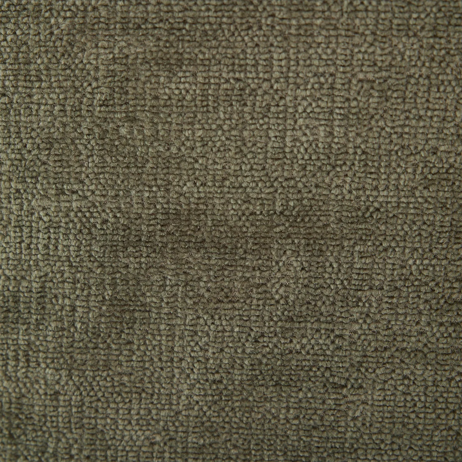 Fauteuil pivotant en tissu chenille et métal mat - Vert kaki et noir - 5