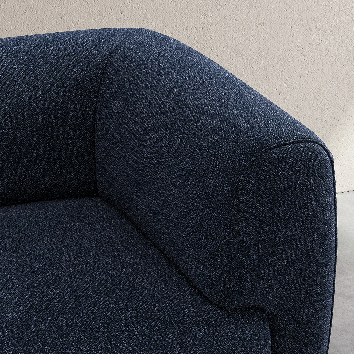 3-zitsbank gestructureerde stof - Marineblauw - Design by Federica Francini - 3