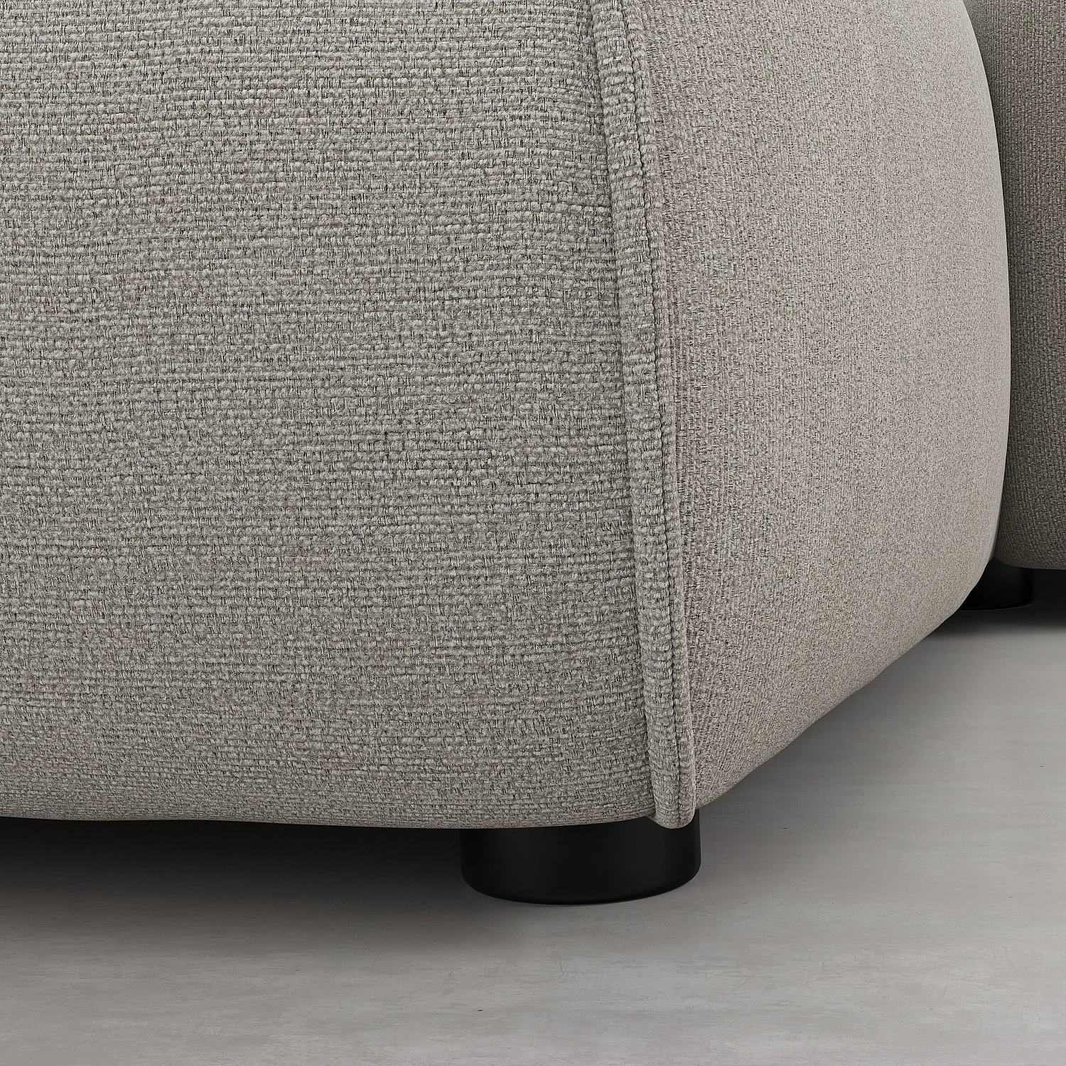 Divano d'angolo destro in tessuto - Grigio perla - Design di Morten Georgsen - 9