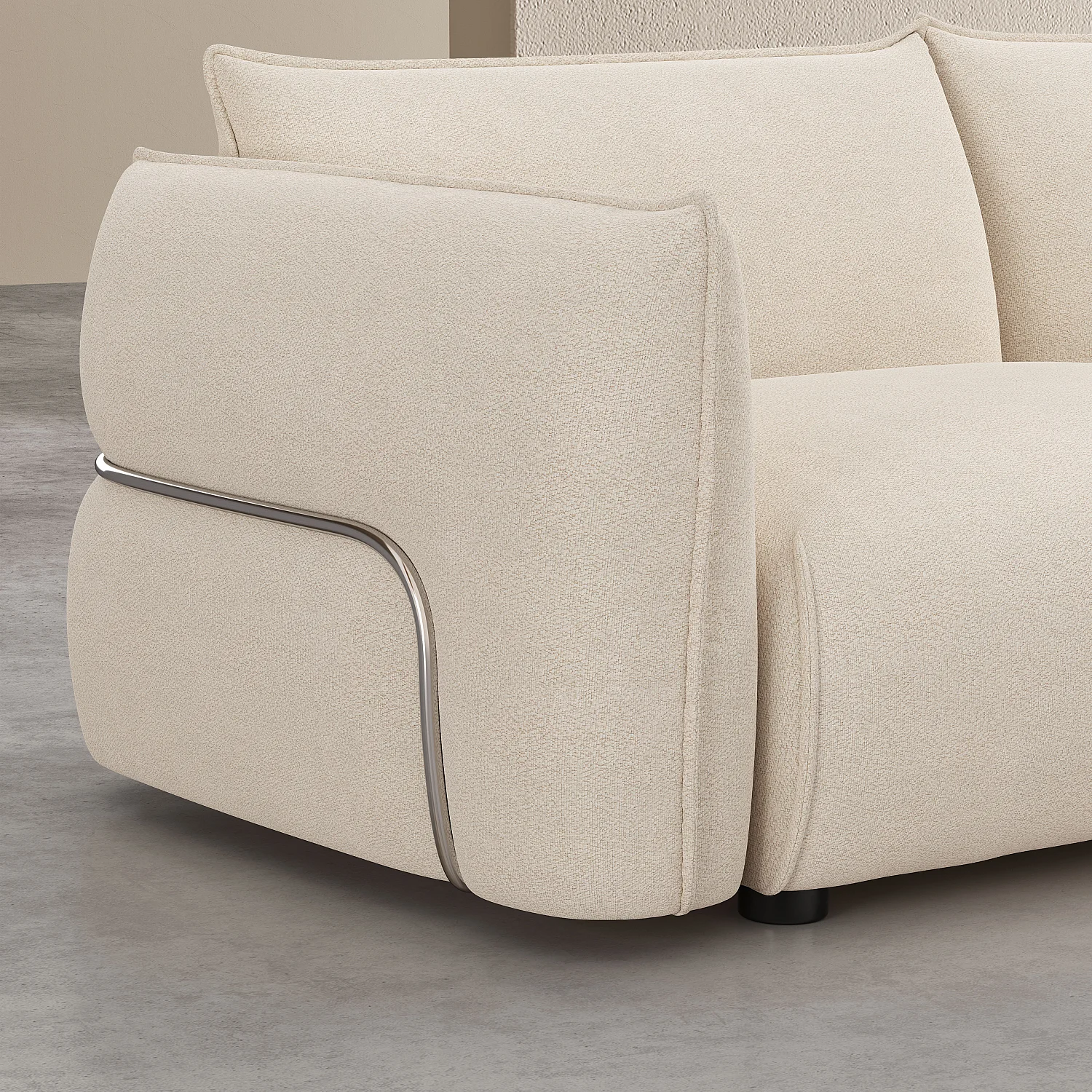 Canapé 3 places en tissu - Écru - Design by Morten Georgsen - 4