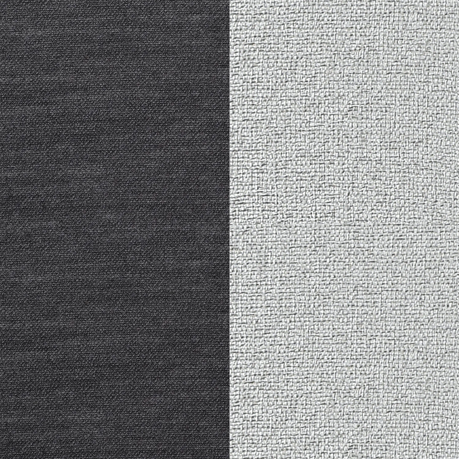 Drehstuhl 2er-Set - aus Stoff und schwarzem Metall - mit Armlehnen - Schiefergrau und Grau-Beige - 5