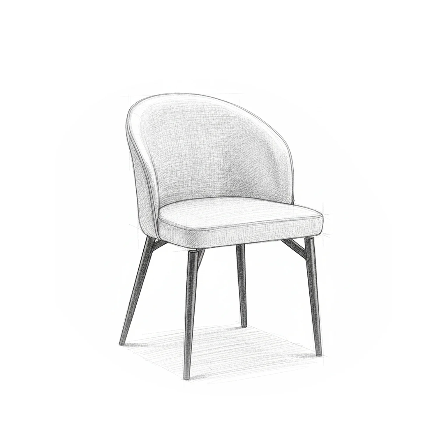 Lot de 2 chaises en tissu et métal noir - Terracotta - 10