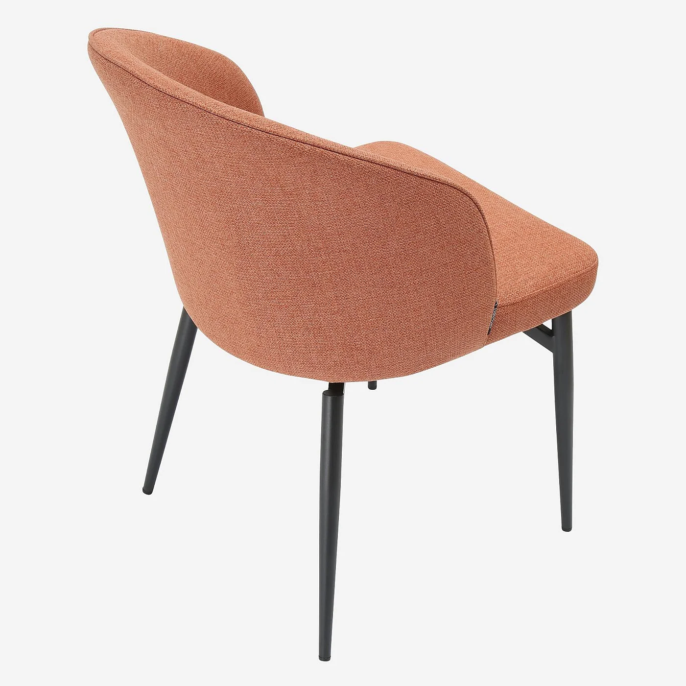 Set di 2 sedie in tessuto e metallo - Terracotta - 7