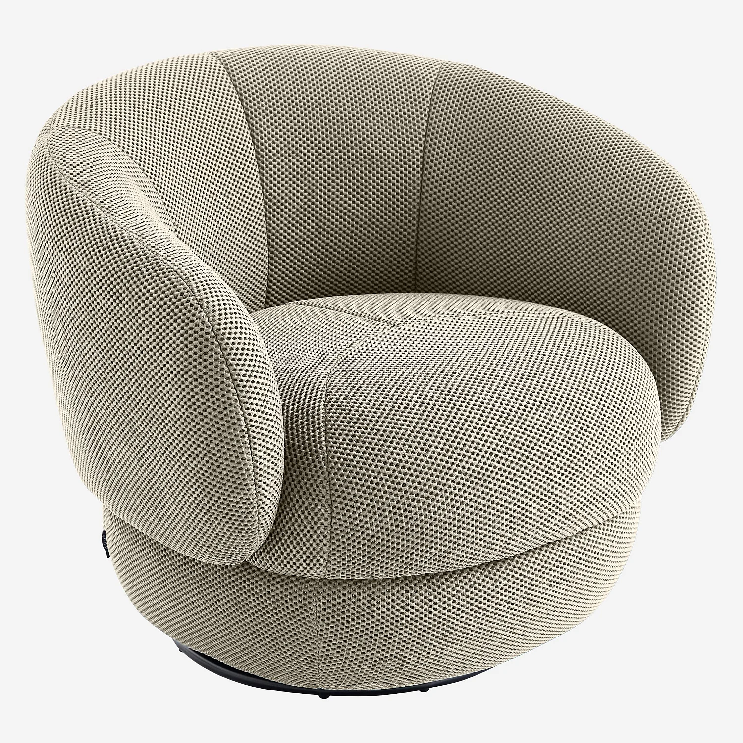 Drehsessel - 3D-Gewebe - Sandfarben - 5