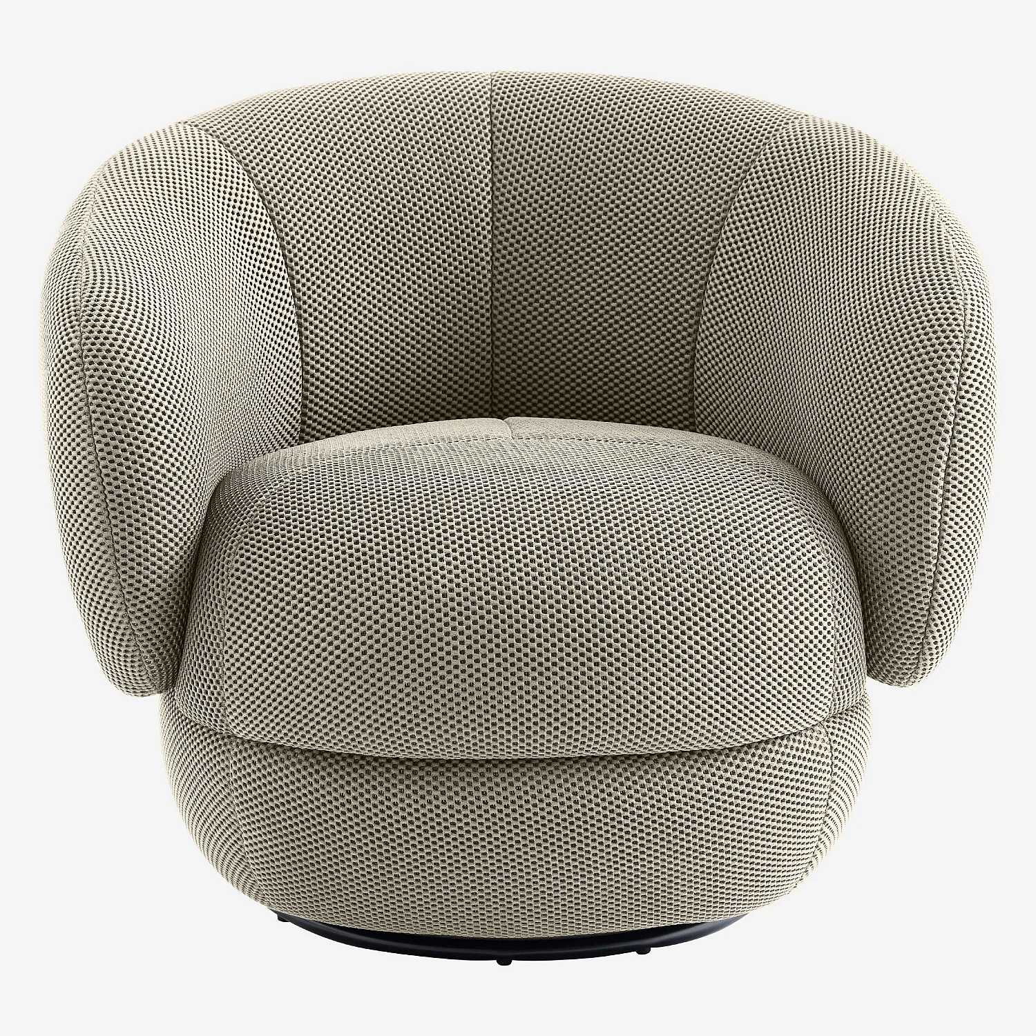 Drehsessel - 3D-Gewebe - Sandfarben - 2