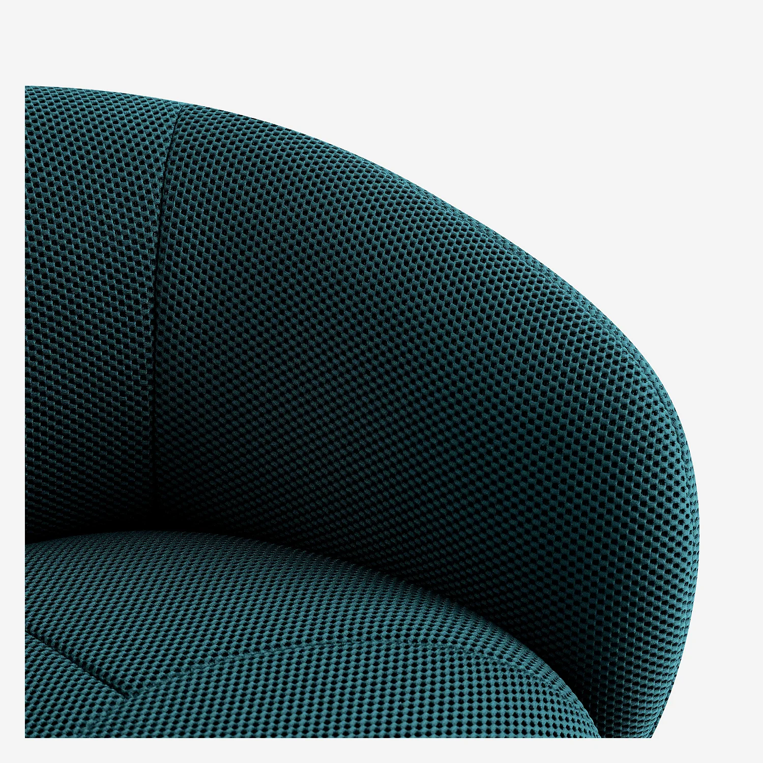 Drehsessel - 3D-Gewebe - Blaugrün - 3