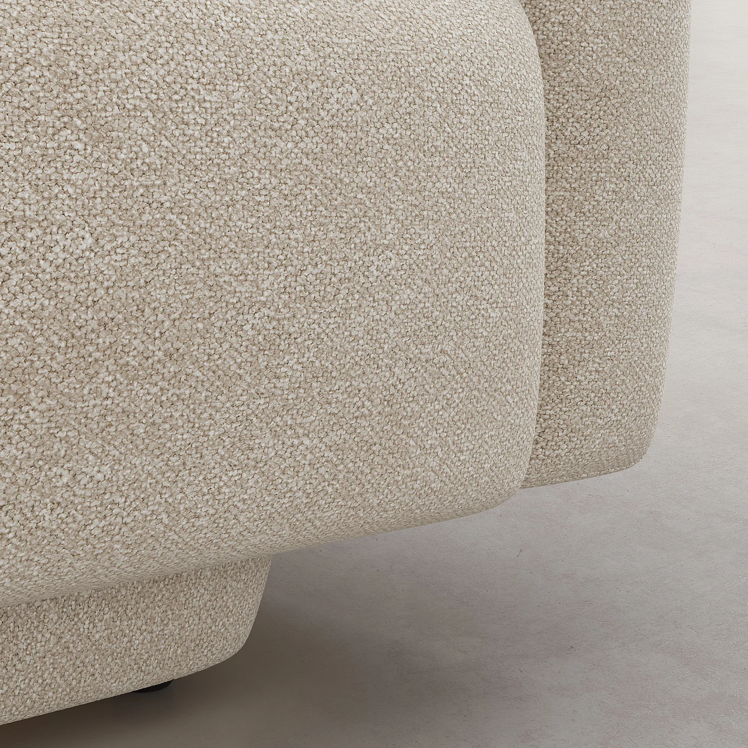 3-zitsbank in gestructureerde stof - Vanille Beige -Design by Federica Francini - 7