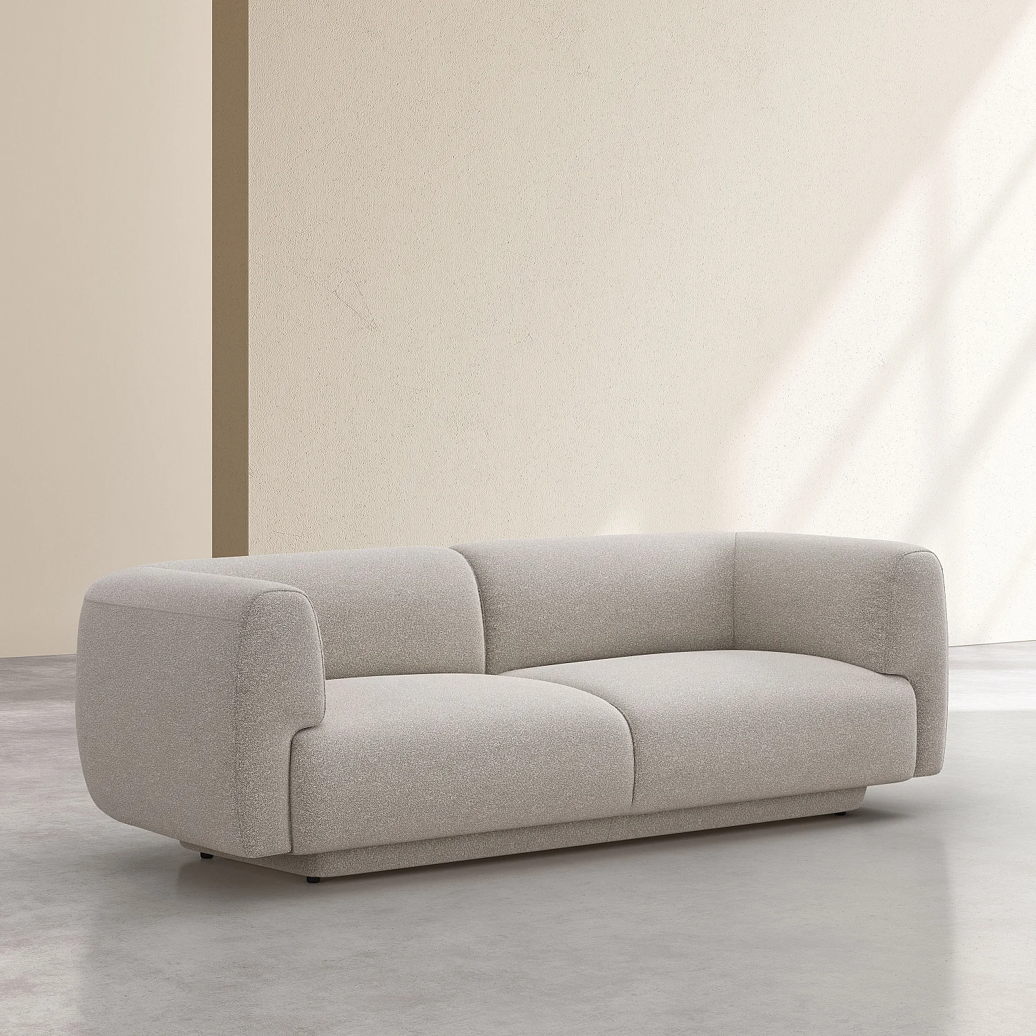 Canapé 3 places en tissu texturé - Grège - Design by Federica Francini - 5