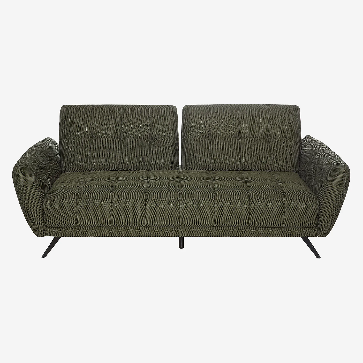 Divano a 3 posti in tessuto 3D con schienale regolabile in avanti e indietro - Verde kaki - Design di Roberto Bendini - 2