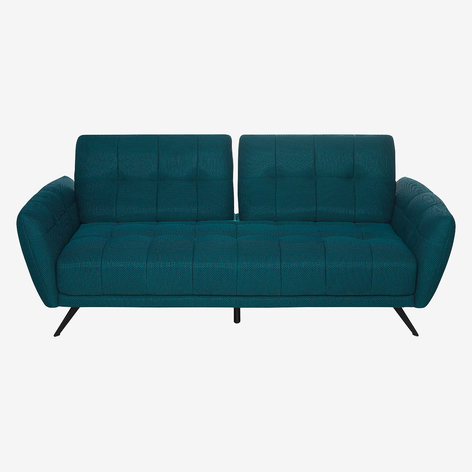 Sofa 3-Sitzer - mit verstellbarer Rückenlehne - 3D-Gewebe - Blaugrün - 2