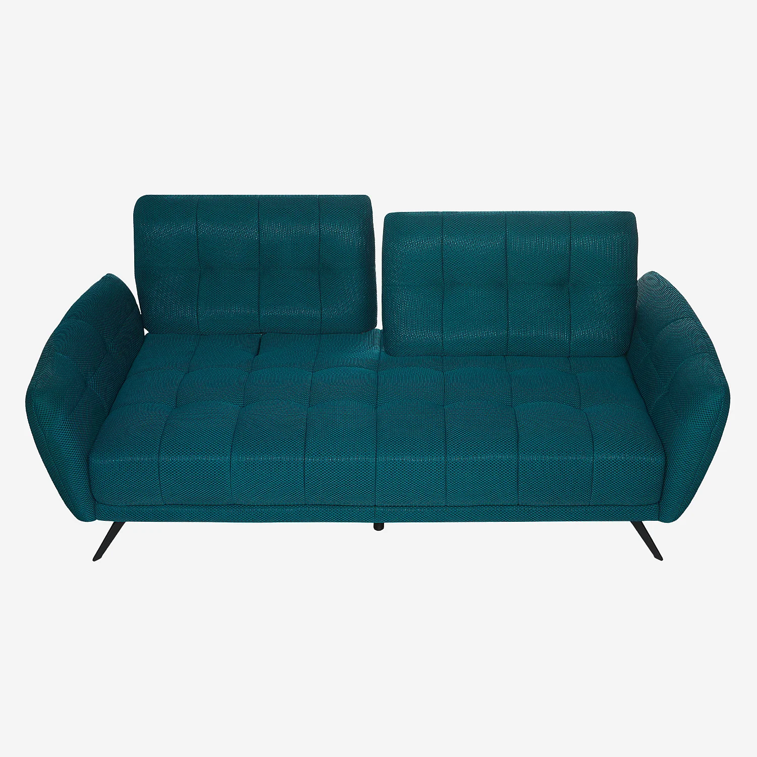 Sofa 3-Sitzer - mit verstellbarer Rückenlehne - 3D-Gewebe - Blaugrün - 8