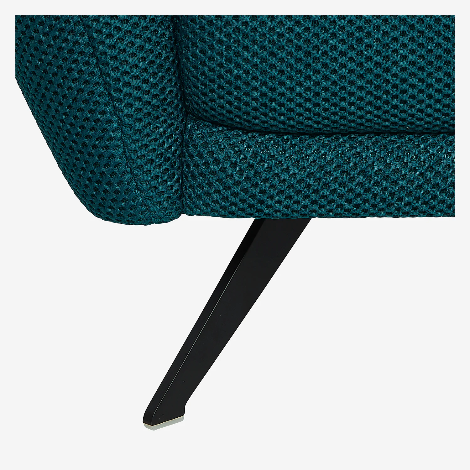 Sofa 3-Sitzer - mit verstellbarer Rückenlehne - 3D-Gewebe - Blaugrün - 3