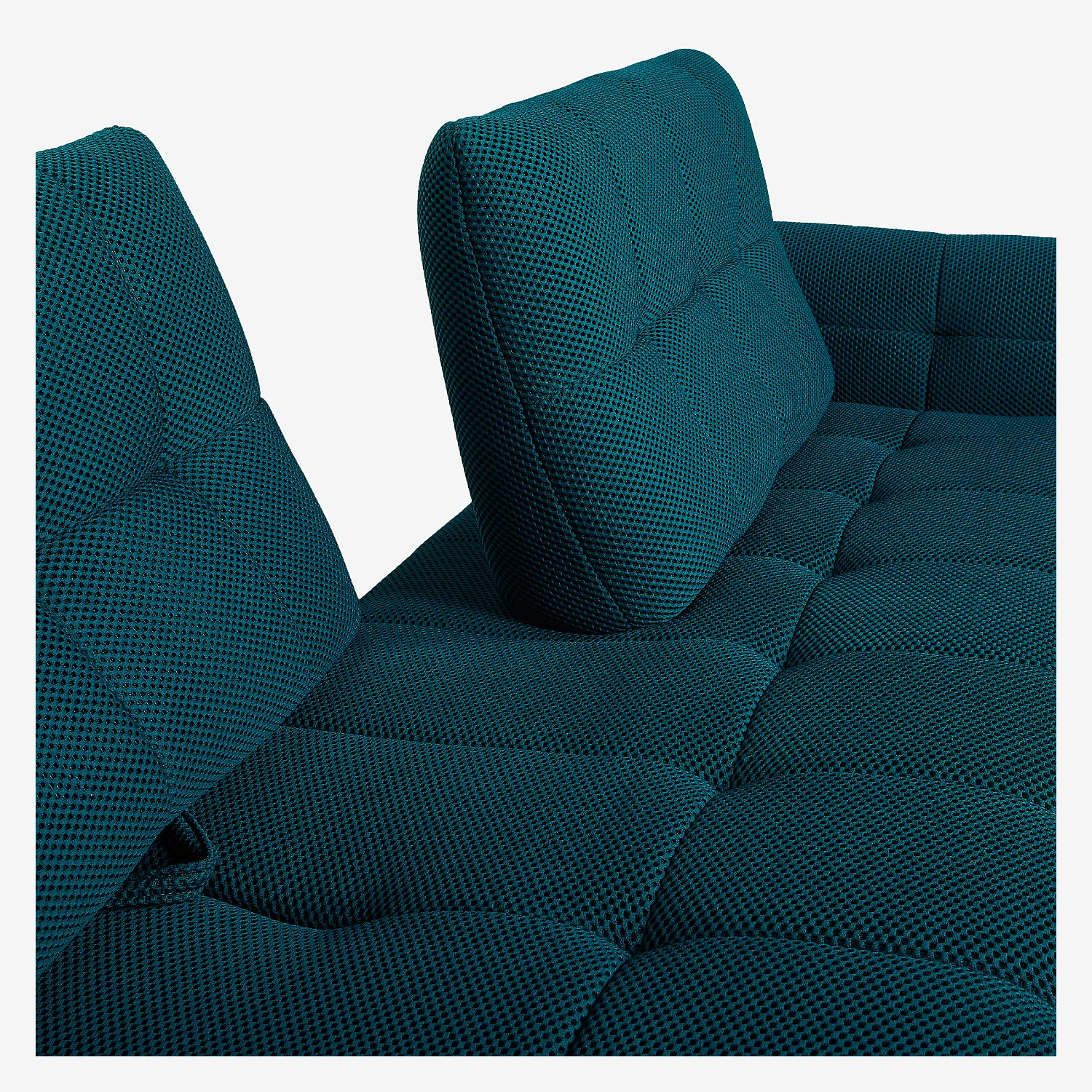 Sofa 3-Sitzer - mit verstellbarer Rückenlehne - 3D-Gewebe - Blaugrün - 9