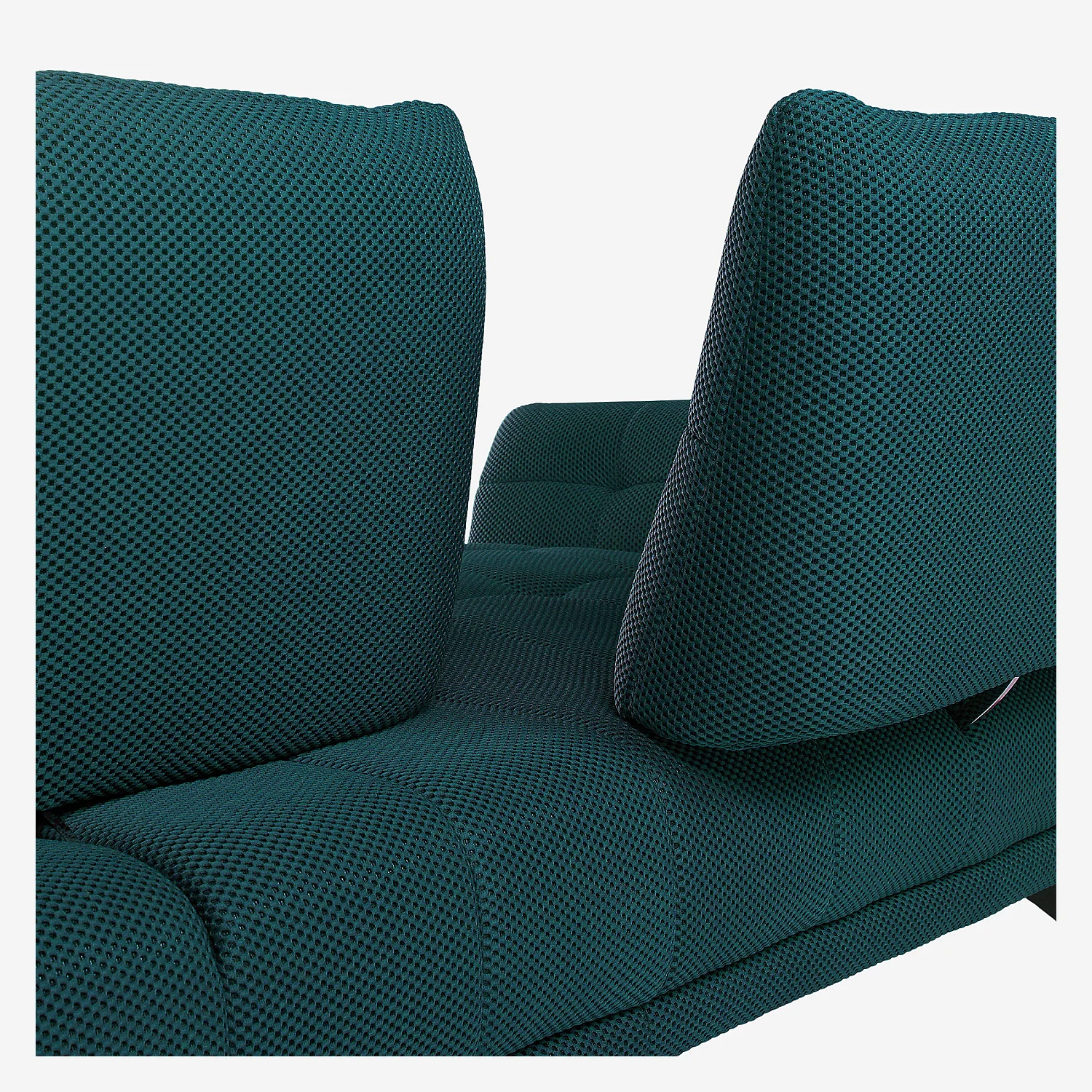 Sofa 3-Sitzer - mit verstellbarer Rückenlehne - 3D-Gewebe - Blaugrün - 10