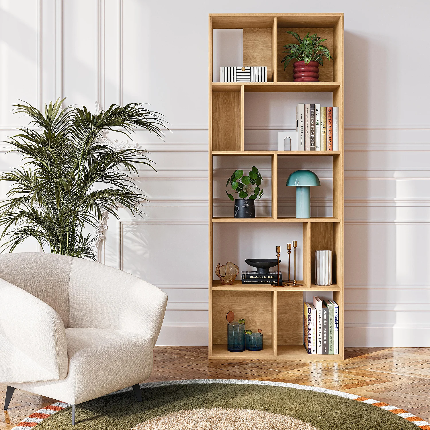 Fauteuil en tissu - Crème - Design by Nicole Aptel - 9