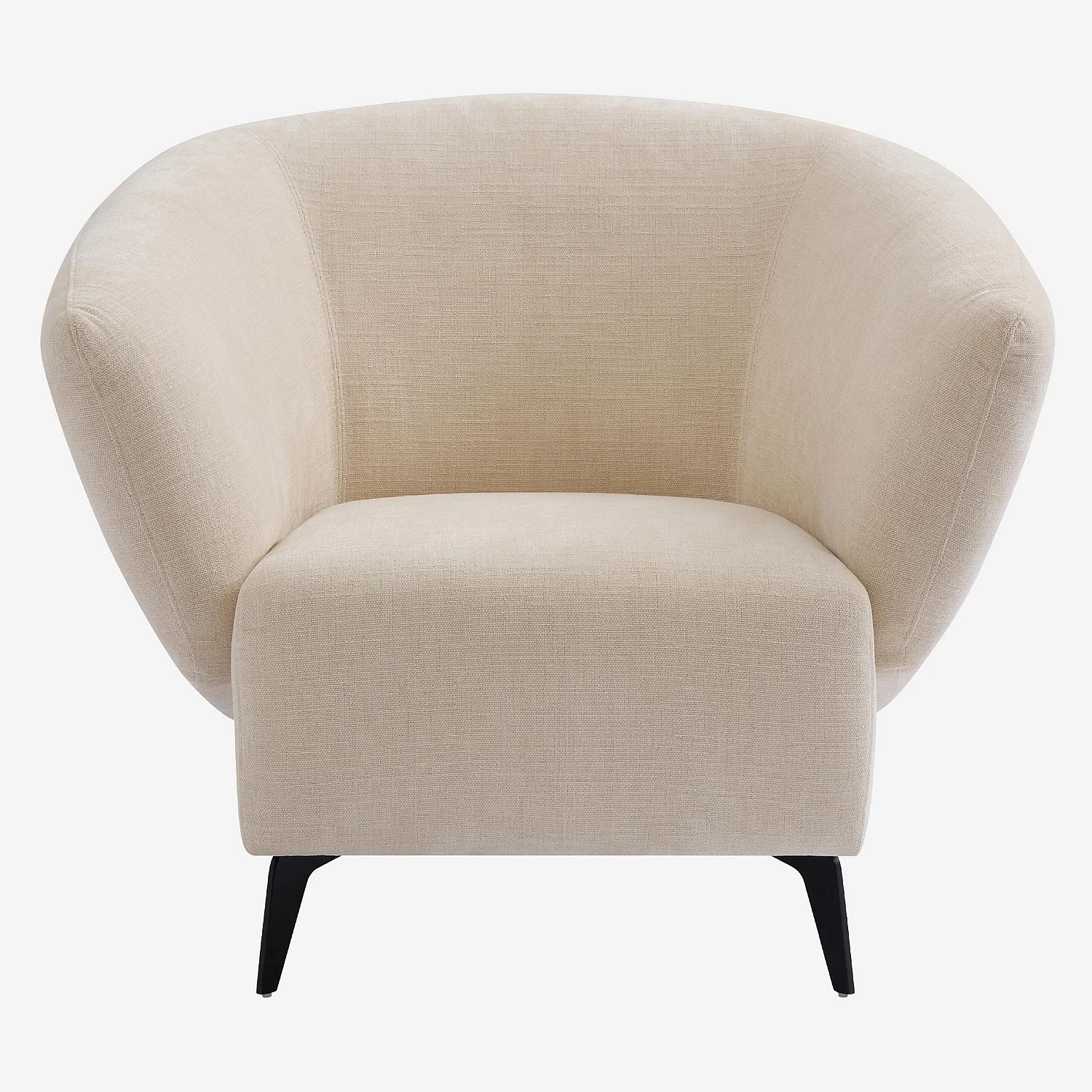 Fauteuil en tissu - Crème - Design by Nicole Aptel - 2