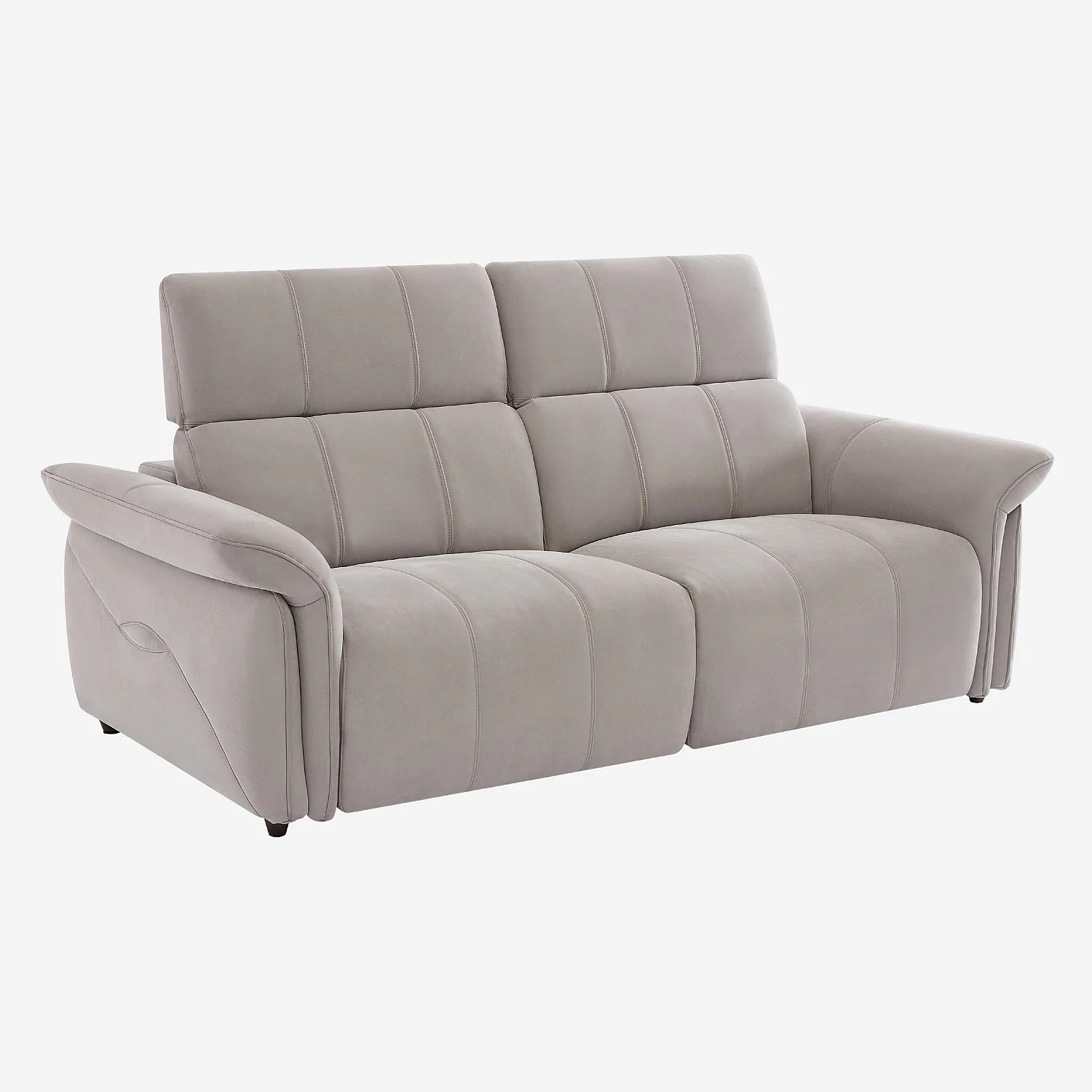 Canapé 3 places relax électrique en suédine - Gris clair - Design by Joly Design - 6