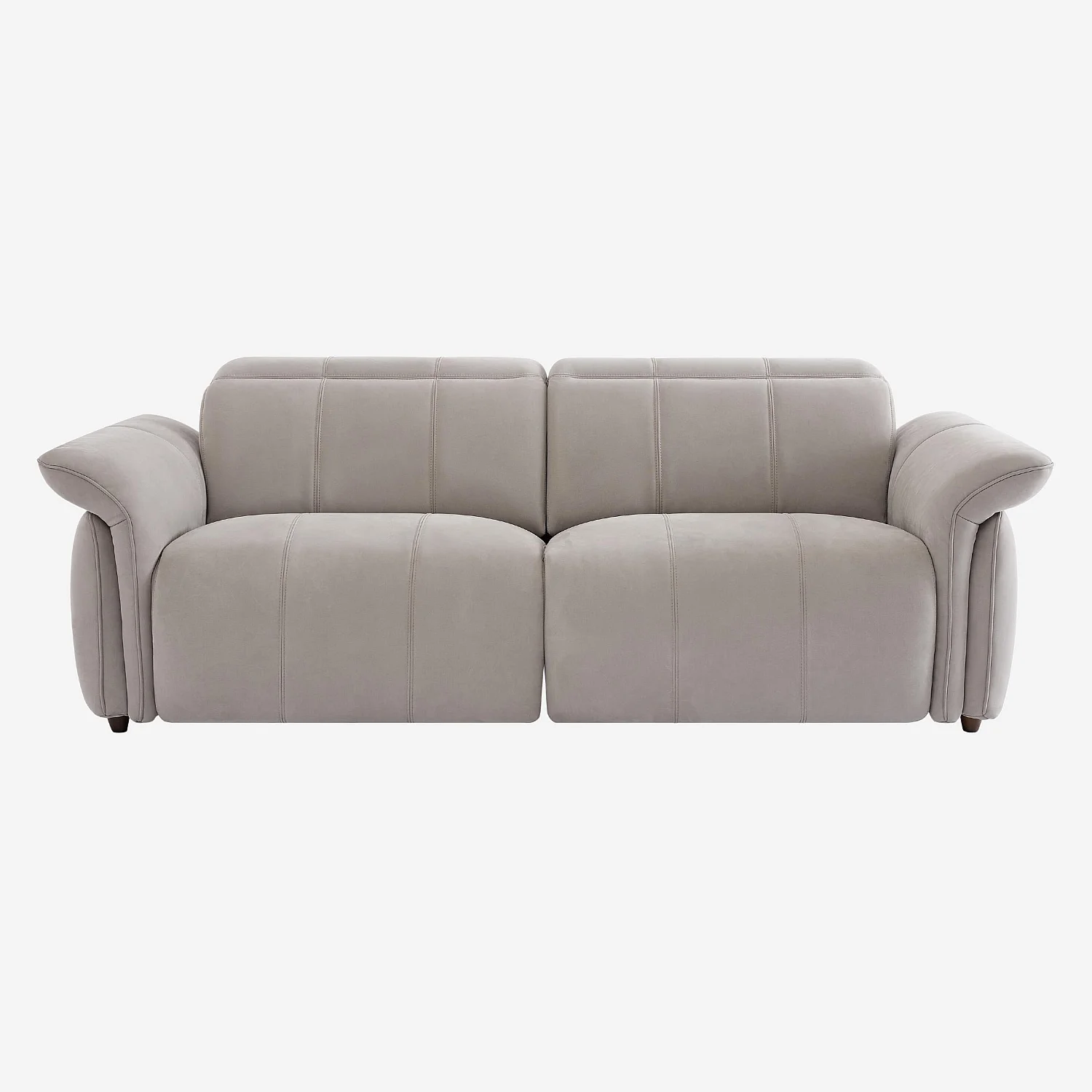 Canapé 3 places relax électrique en suédine - Gris clair - Design by Joly Design - 2