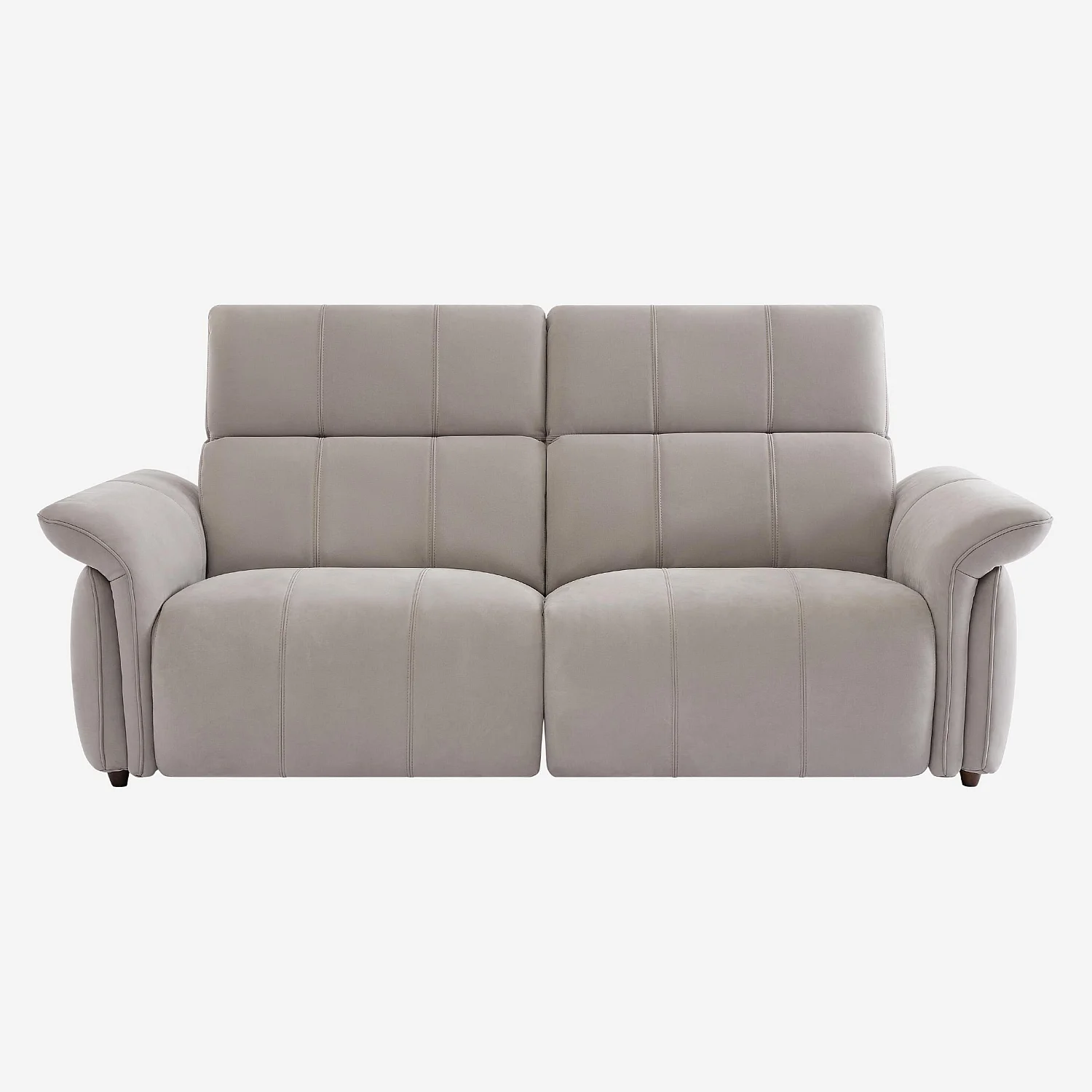 Canapé 3 places relax électrique en suédine - Gris clair - Design by Joly Design - 7