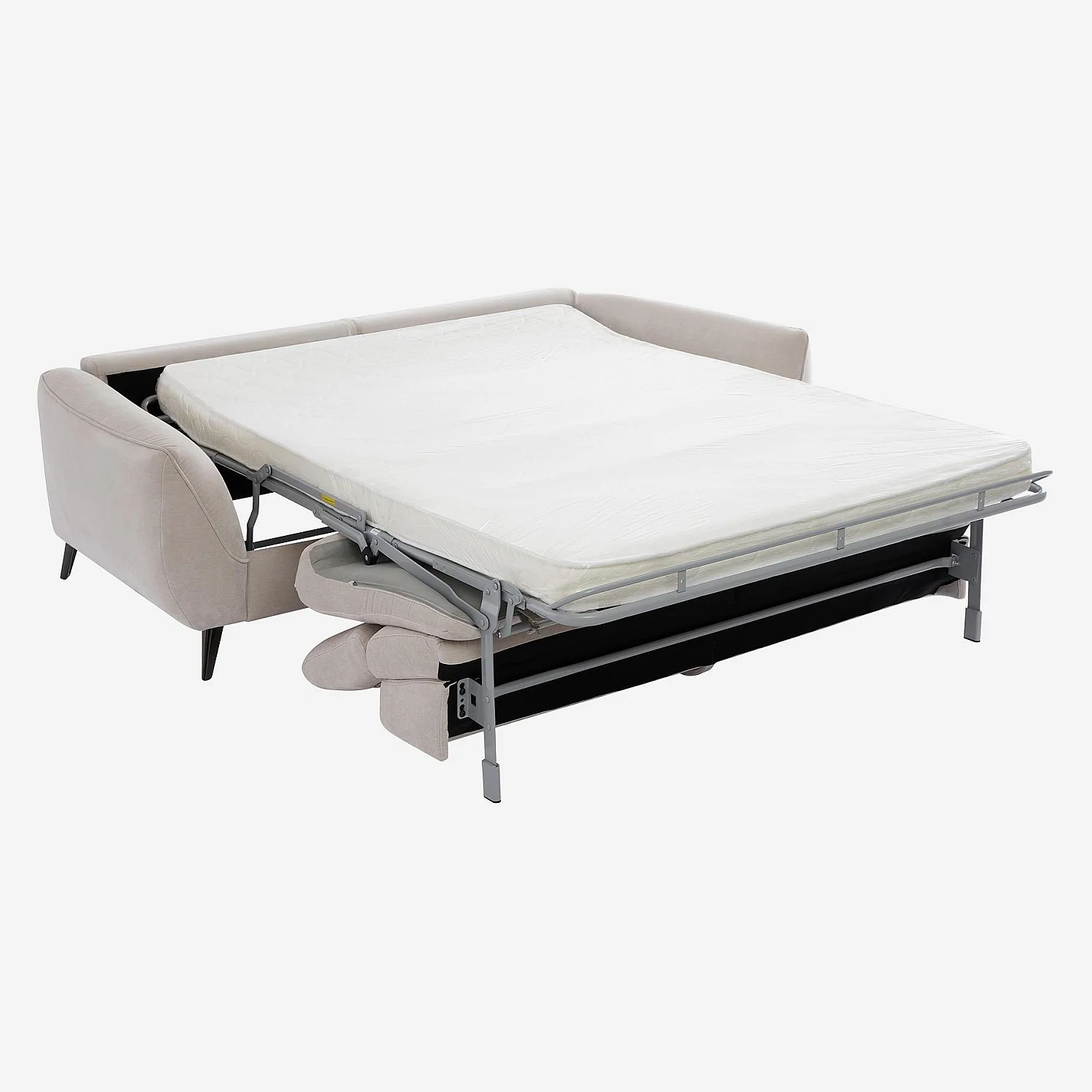 Canapé convertible 3 places en tissu - Gris clair - Design by Roberto Bendini - 7