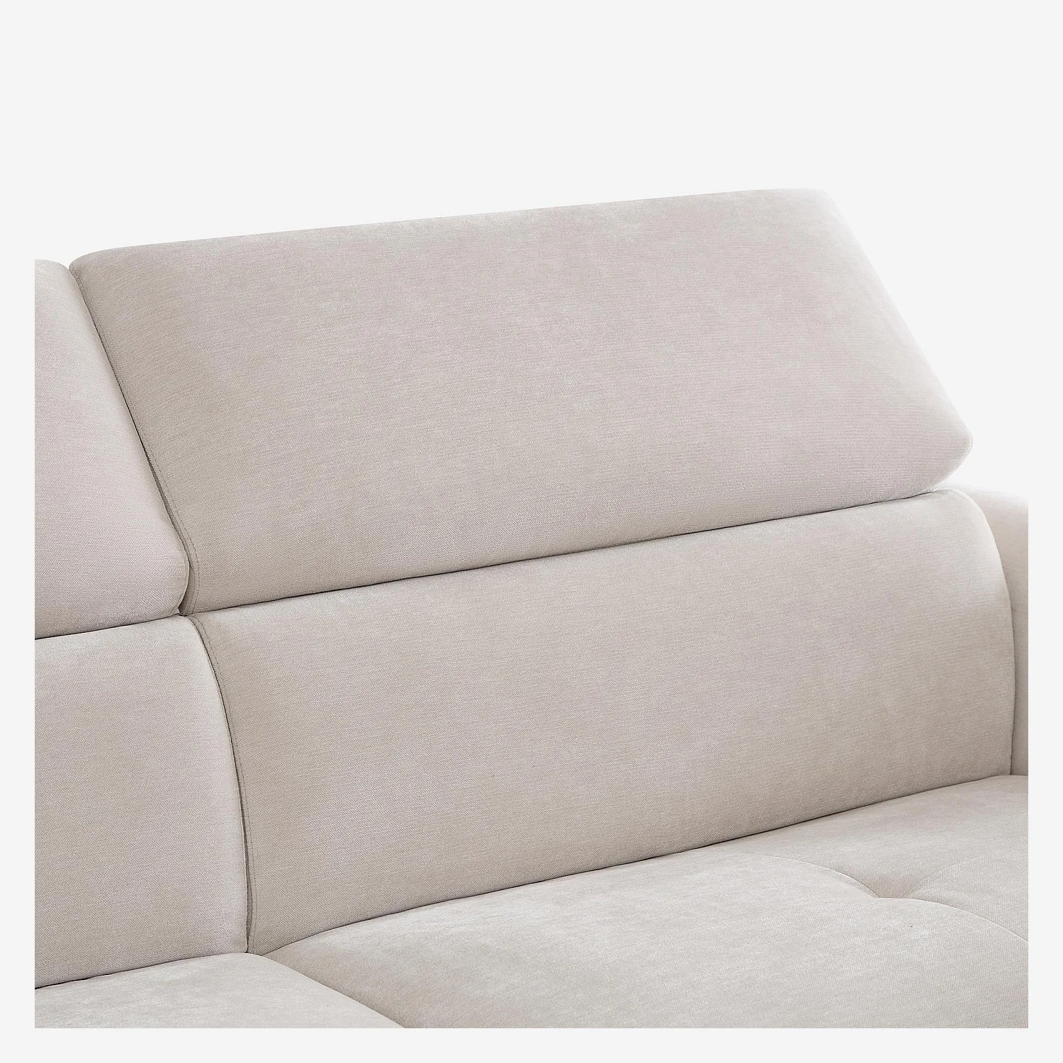 Canapé convertible 3 places en tissu - Gris clair - Design by Roberto Bendini - 6