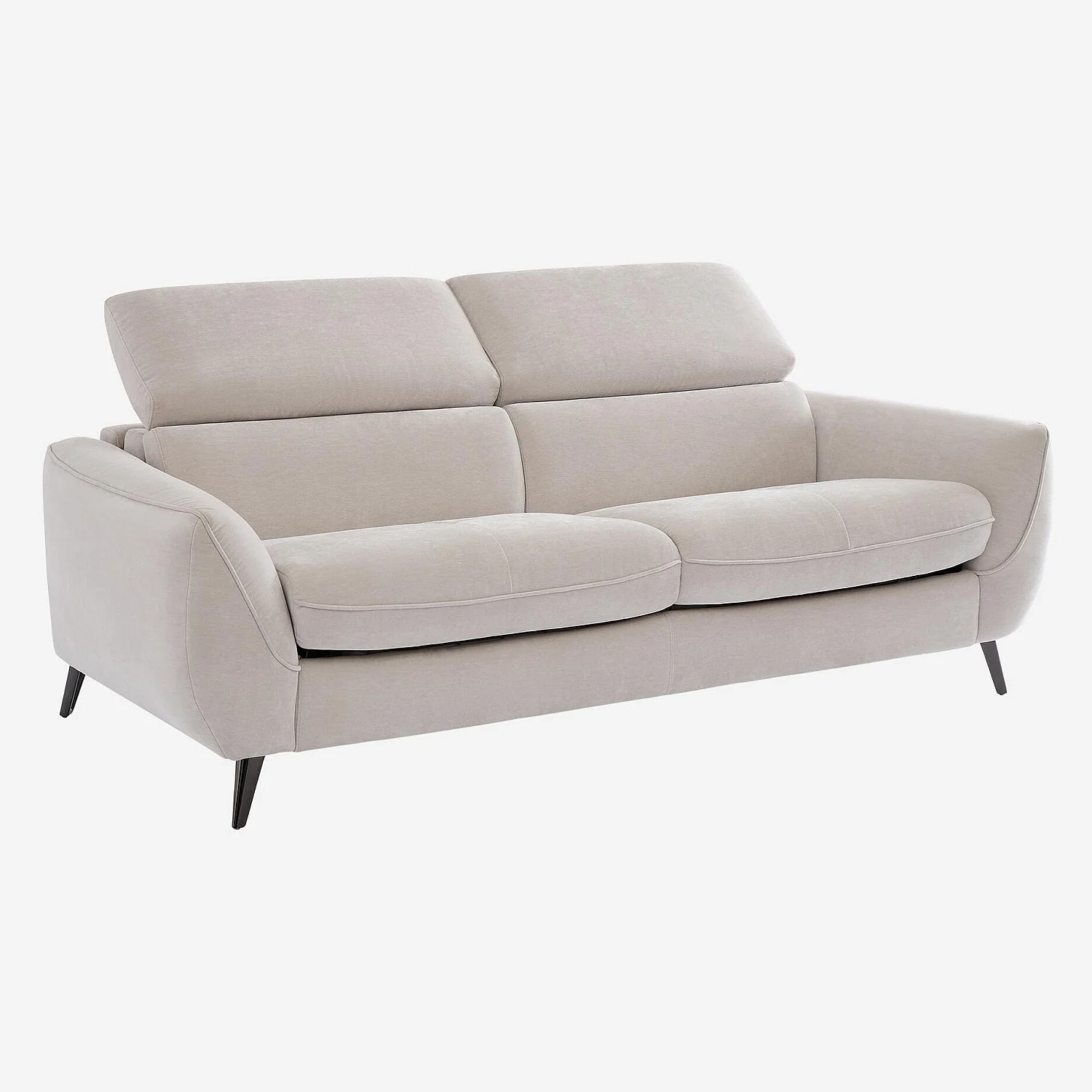 Canapé convertible 3 places en tissu - Gris clair - Design by Roberto Bendini - 5