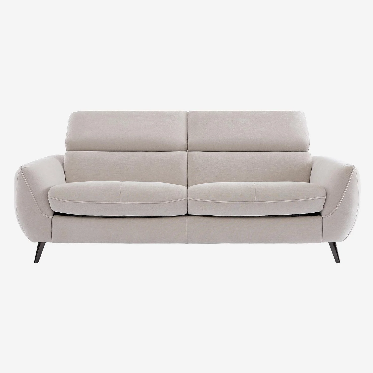 Canapé convertible 3 places en tissu - Gris clair - Design by Roberto Bendini - 2