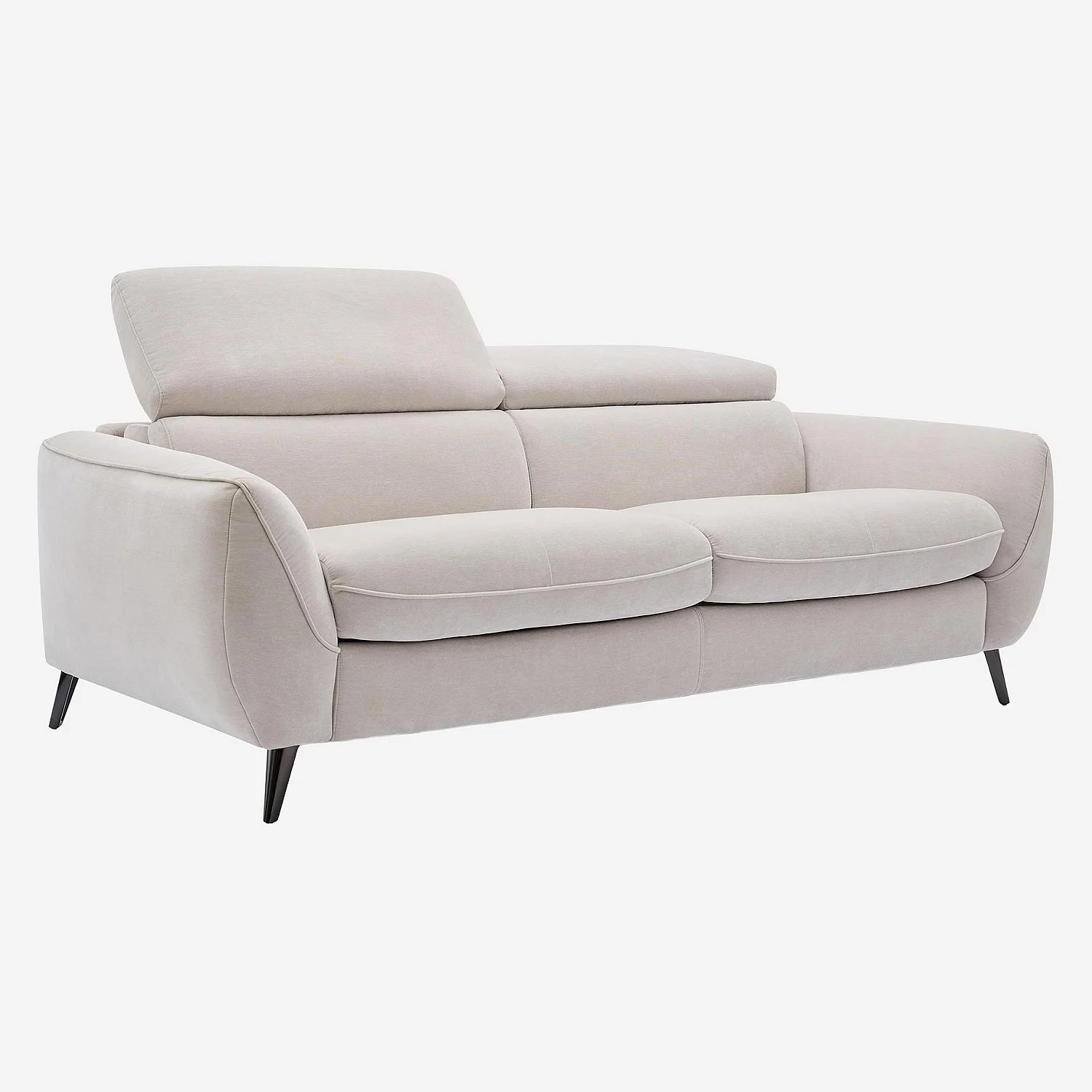 Canapé convertible 3 places en tissu - Gris clair - Design by Roberto Bendini - 9