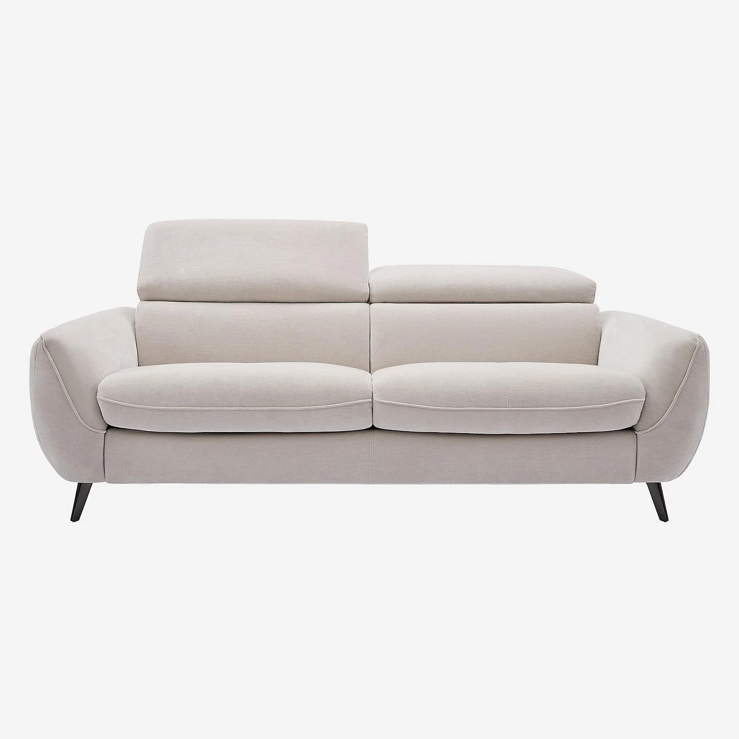 Canapé convertible 3 places en tissu - Gris clair - Design by Roberto Bendini - 10