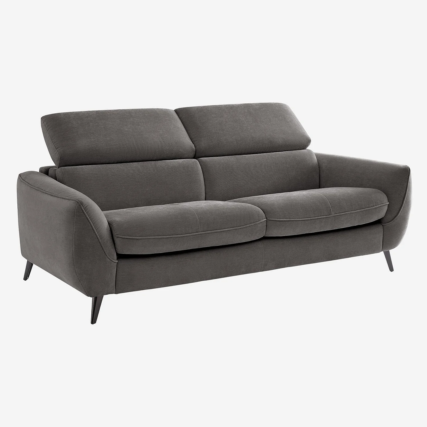 Canapé convertible 3 places en tissu - Gris anthracite - Design by Roberto Bendini - 4